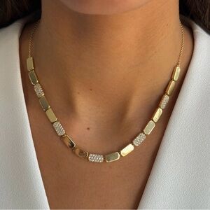 Pave Accented Multi Bar Half Tennis Chain Necklace sold out in Nordstrom